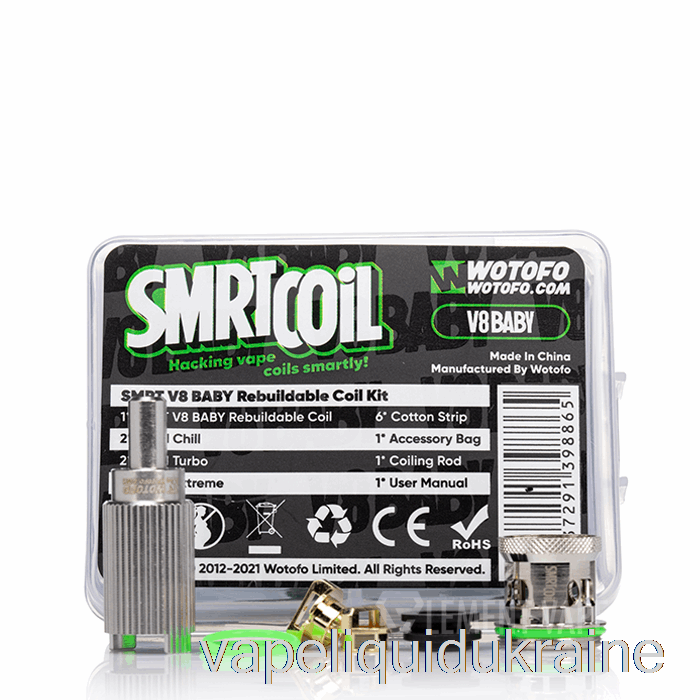 Vape Liquid Ukraine Wotofo SMRT Rebuildable Coil Kit [V8 Baby] Rebuildable Coil Kit